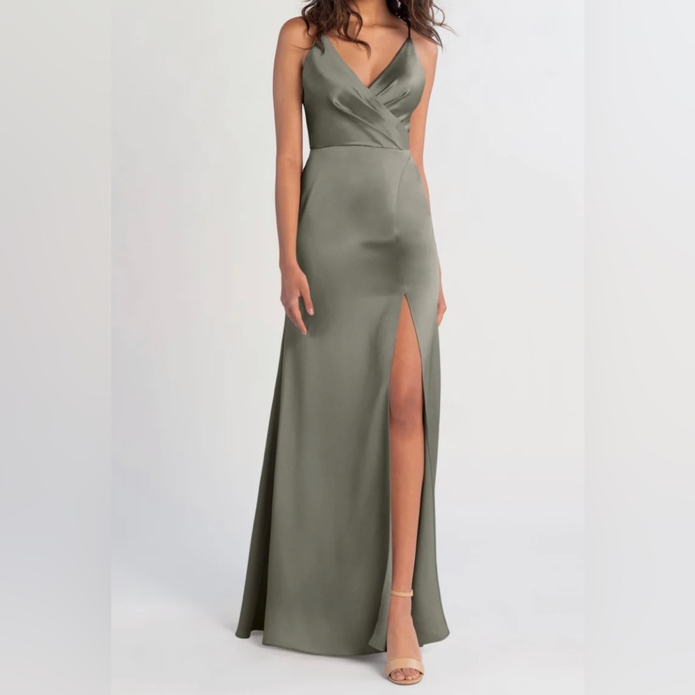 Jenny Yoo Beckett Bridesmaid Dress, Moss, size 4, worn once